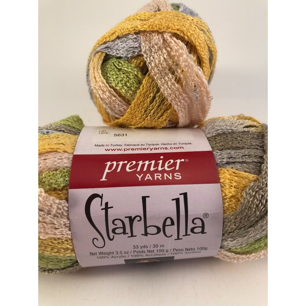 Premier Yarns Starbella Yarn April Showers Colorway 33 Yards 100% Acrylic